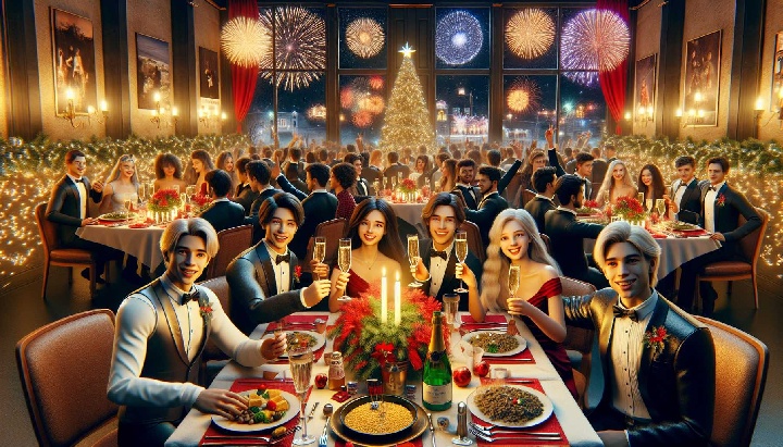 Foto Capodanno per coppie a Como: meglio un tavolo per due o la socialità di un tavolo condiv